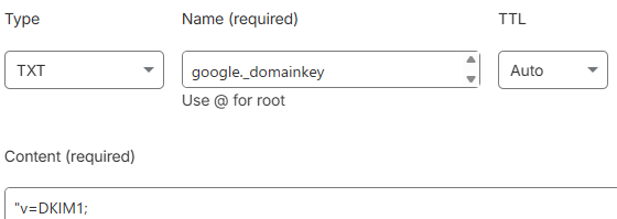 CloudflareのDNSレコード設定